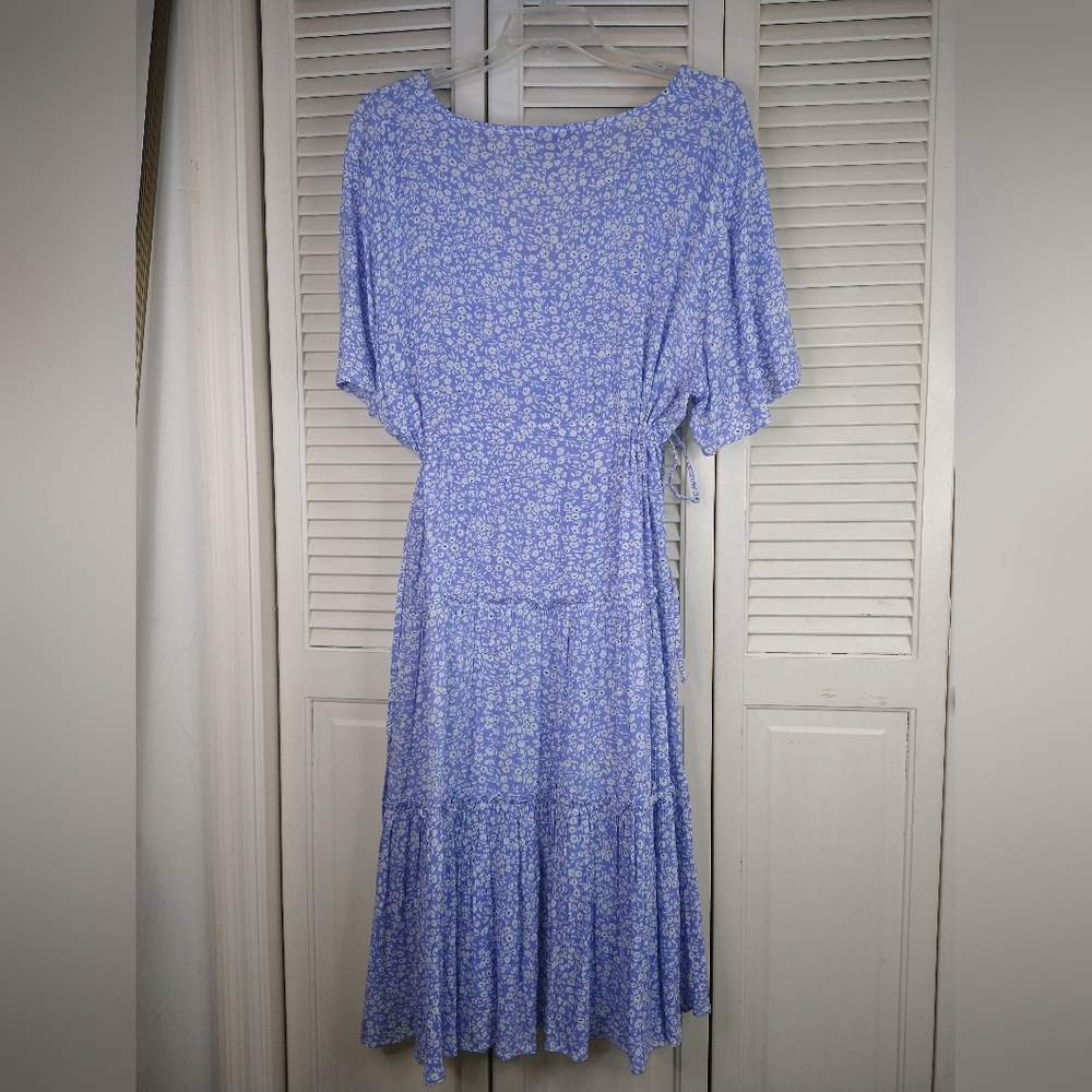 Ellos Blue Midi Dress Elegant and Versatile, size 22 - Picture 2 of 6